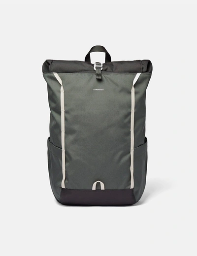 Shop Sandqvist Arvid Rolltop Backpack (recycled Poly) In Green