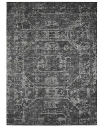 Shop Addison Othello Outdoor Washable Aot32 Area Rug In Black