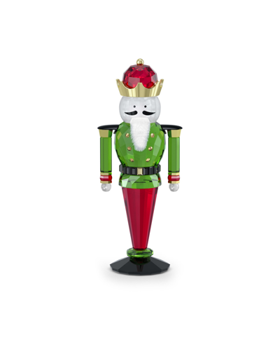 Swarovski Holiday Cheers Nutcracker Crystal Figurine In Multicolored