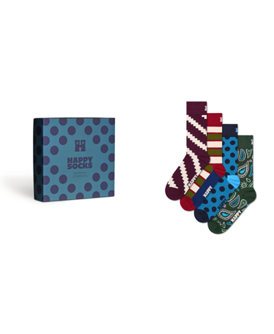 Shop Happy Socks New Vintage-like Socks Gift Set, Pack Of 4 In Multi