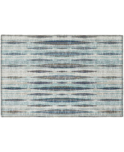 Shop Addison Waverly Outdoor Washable Awa31 1'8" X 2'6" Area Rug In Ocean