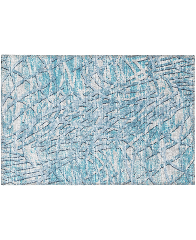 Shop Addison Rylee Outdoor Washable Ary32 1'8" X 2'6" Area Rug In Blue