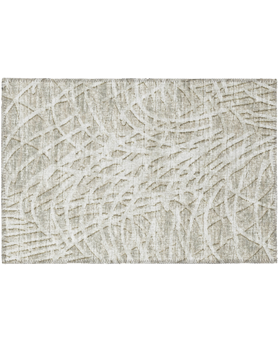 Shop Addison Rylee Outdoor Washable Ary32 1'8" X 2'6" Area Rug In Beige