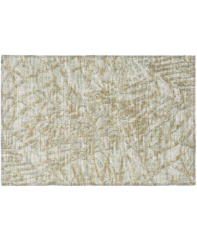 Shop Addison Rylee Outdoor Washable Ary32 1'8" X 2'6" Area Rug In Sage