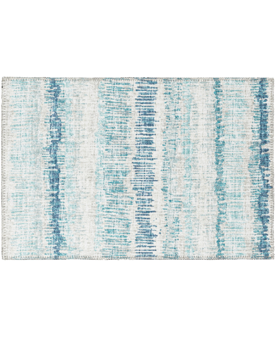 Shop Addison Rylee Outdoor Washable Ary34 1'8" X 2'6" Area Rug In Blue