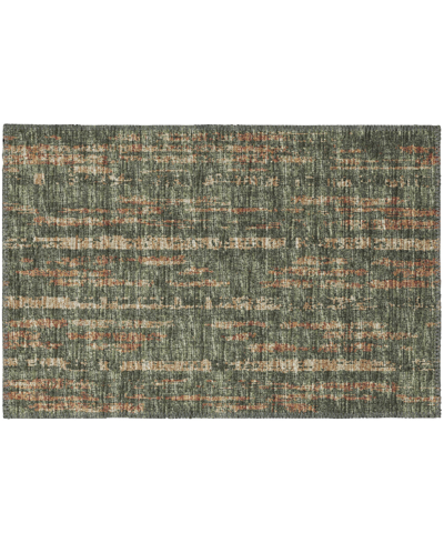 Shop Addison Rylee Outdoor Washable Ary36 1'8" X 2'6" Area Rug In Green