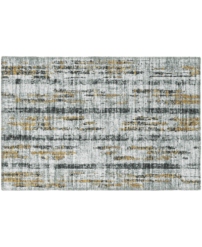 Shop Addison Rylee Outdoor Washable Ary36 1'8" X 2'6" Area Rug In Silver