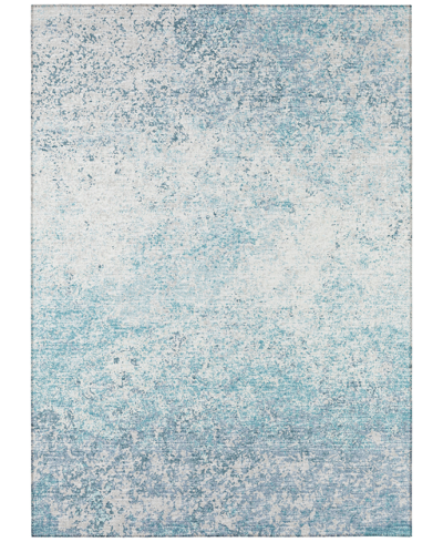 Shop Addison Rylee Outdoor Washable Ary33 5' X 7'6" Area Rug In Blue