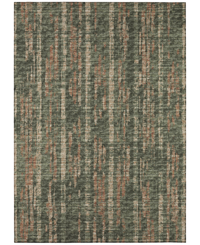 Shop Addison Rylee Outdoor Washable Ary36 5' X 7'6" Area Rug In Green