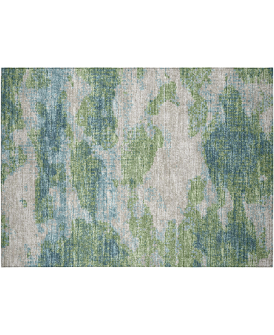 Shop Addison Accord Outdoor Washable Aac36 1'8" X 2'6" Area Rug In Green