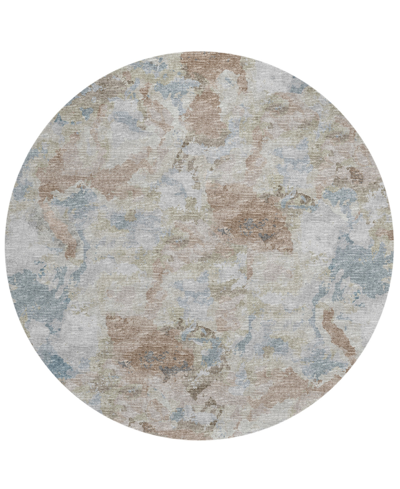 Shop Addison Accord Outdoor Washable Aac32 8' X 8' Round Area Rug In Multi