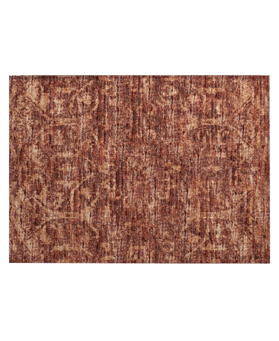 Shop Addison Othello Outdoor Washable Aot31 1'8" X 2'6" Area Rug In Clay