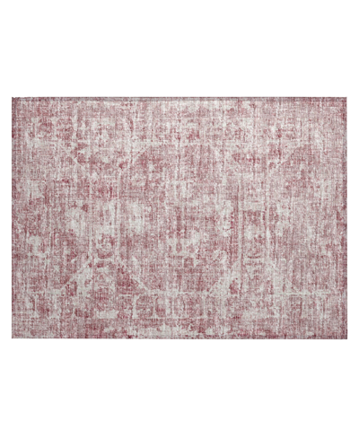 Shop Addison Othello Outdoor Washable Aot32 1'8 X 2'6 Area Rug In Pink