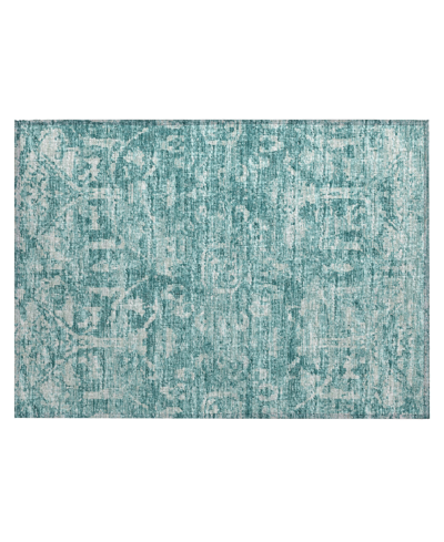 Shop Addison Othello Outdoor Washable Aot31 1'8" X 2'6" Area Rug In Blue