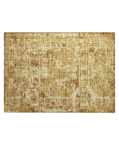 Shop Addison Othello Outdoor Washable Aot32 1'8 X 2'6 Area Rug In Maize