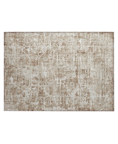 Shop Addison Othello Outdoor Washable Aot32 1'8 X 2'6 Area Rug In Tan/beige