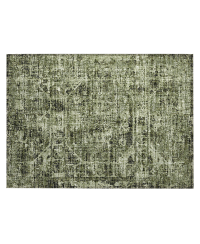 Shop Addison Othello Outdoor Washable Aot32 1'8 X 2'6 Area Rug In Olive