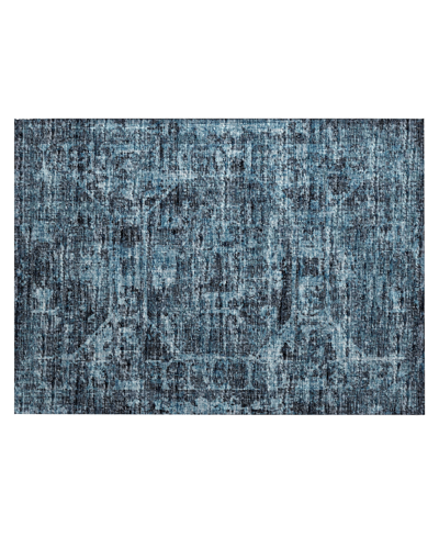 Shop Addison Othello Outdoor Washable Aot32 1'8 X 2'6 Area Rug In Navy