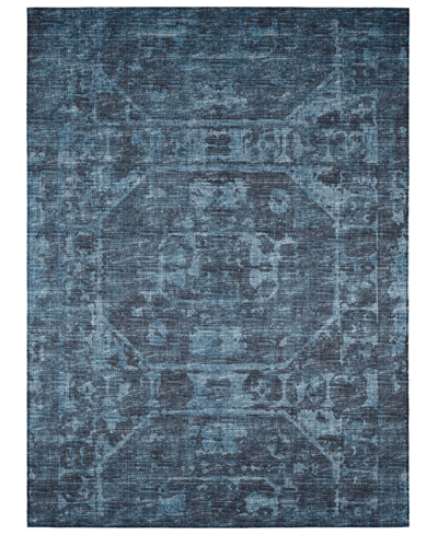 Shop Addison Othello Outdoor Washable Aot32 3' X 5' Area Rug In Navy