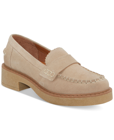Shop Lucky Brand Women's Larissah Moccasin Flat Loafers In Castaro Suede