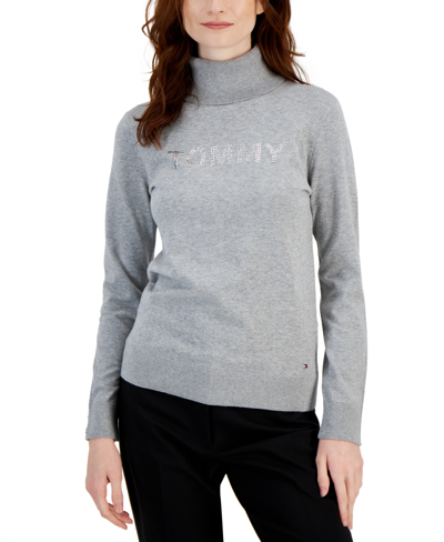 Tommy hilfiger top jumper grey womens