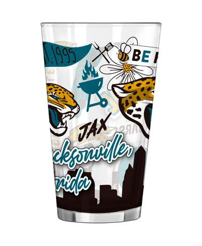 Shop Logo Brands Jacksonville Jaguars 16 oz Native Pint Glass In Multi