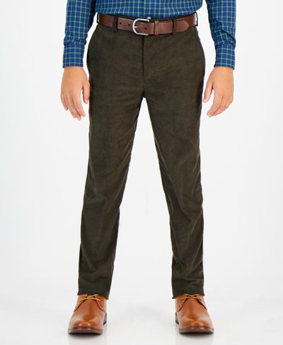 Shop Brooks Brothers B By  Big Boys Stretch Dress Pants In Olive