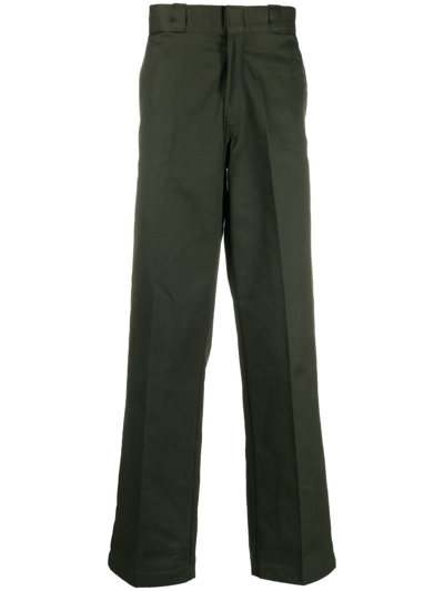 Shop Dickies Construct Work Cotton Trousers In Green