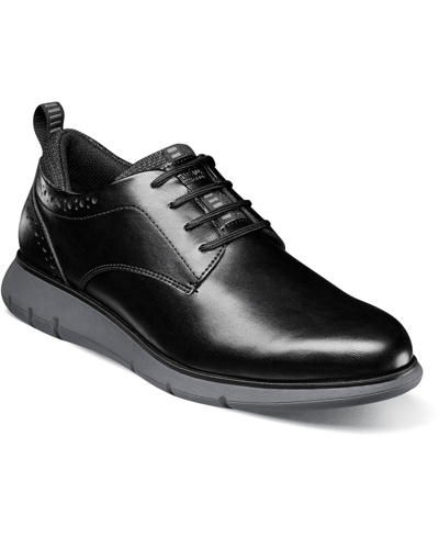 Shop Nunn Bush Men's Stance Plain Toe Oxford Shoes In Black Multi