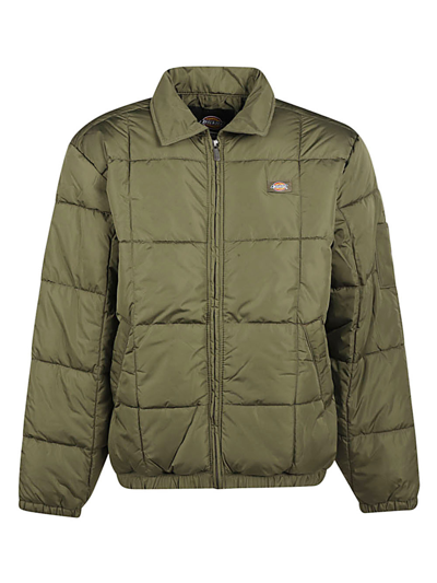 Shop Dickies Construct Eisenhower Puffer Down Jacket In Green