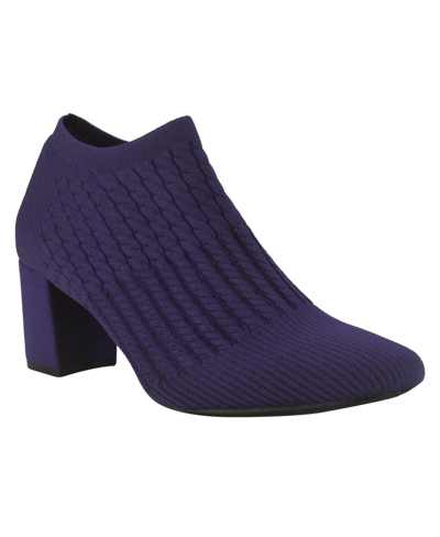Shop Impo Women's Nancia Stretch Knit Ankle Booties In Grape