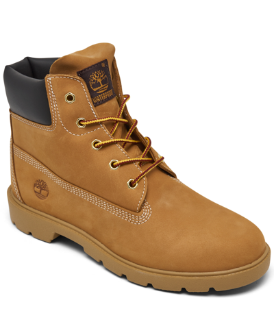 Shop Timberland Big Kids 6" Classic Water Resistant Boots From Finish Line In Brown