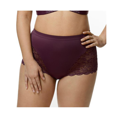 Shop Elila Women's Lacey Curves Cheeky Panty In Plum