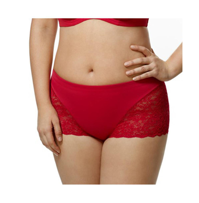 Shop Elila Women's Lacey Curves Cheeky Panty In Red