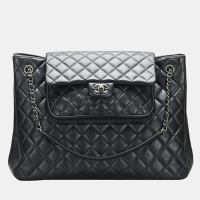 Chanel Black Paris-Edinburgh Flap Shoulder Bag Chanel