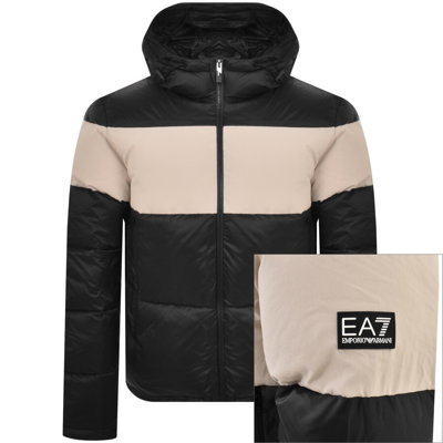 Shop Ea7 Emporio Armani Quilted Bomber Jacket Black