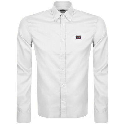 Shop Paul &amp; Shark Paul And Shark Cotton Long Sleeved Shirt White