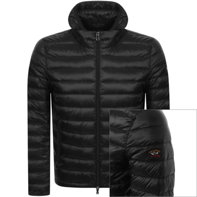Shop Paul &amp; Shark Paul And Shark Hooded Quilted Jacket Black
