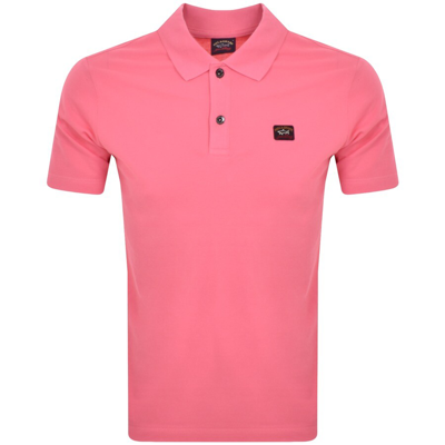 Shop Paul &amp; Shark Paul And Shark Short Sleeved Polo T Shirt Pink