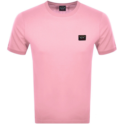 Shop Paul &amp; Shark Paul And Shark Short Sleeved Logo T Shirt Pink