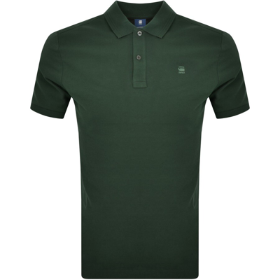 Shop G-star G Star Raw Dunda Polo T Shirt Green