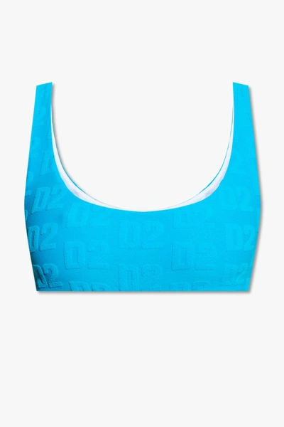 Shop Dsquared2 Blue Bikini Bra In New