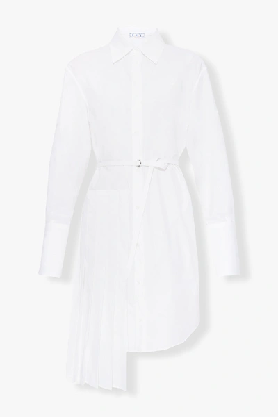Shop Off-white White Shirt Dress In New
