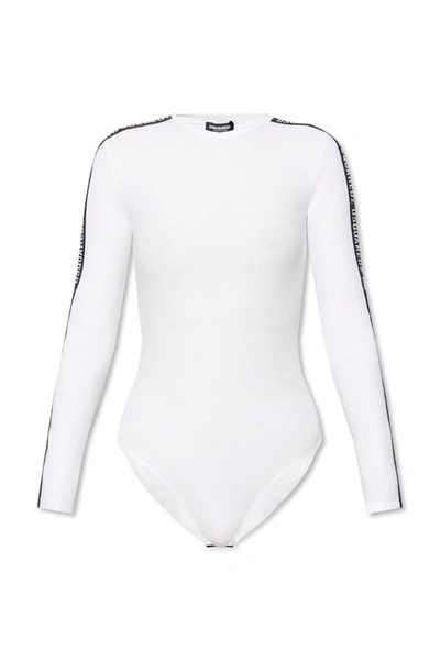 Shop Dsquared2 White Bodysuit With Logo In New