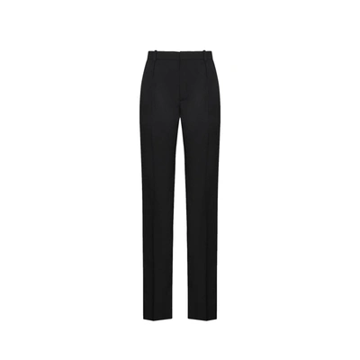 Shop Saint Laurent Wool Pants In Black