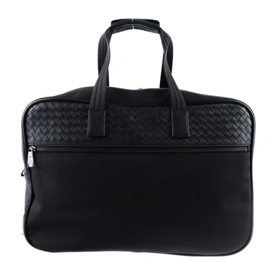 Shop Bottega Veneta Intrecciato Black Synthetic Travel Bag ()