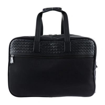 Shop Bottega Veneta Intrecciato Black Synthetic Travel Bag ()
