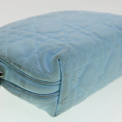 Shop Dior Blue Leather Clutch Bag ()