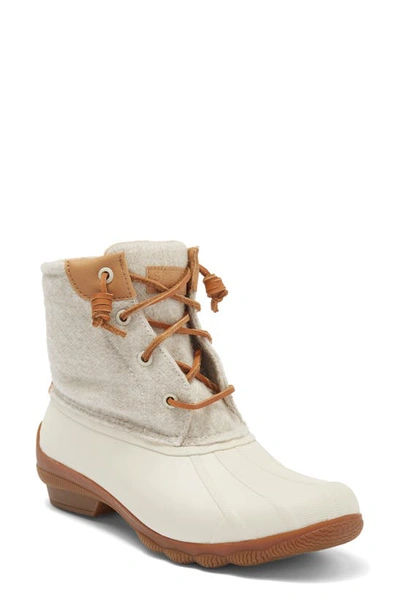 Shop Sperry Syren Gulf Fleece Lined Duck Boot In Ivory