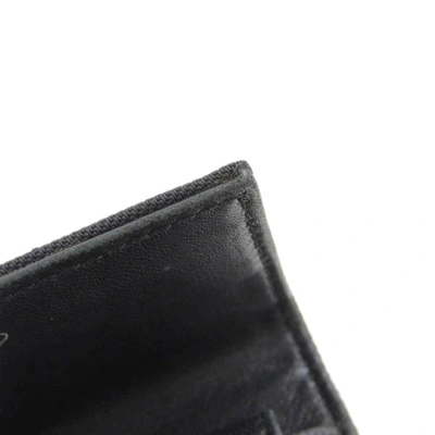 Shop Fendi Black Canvas Wallet  ()